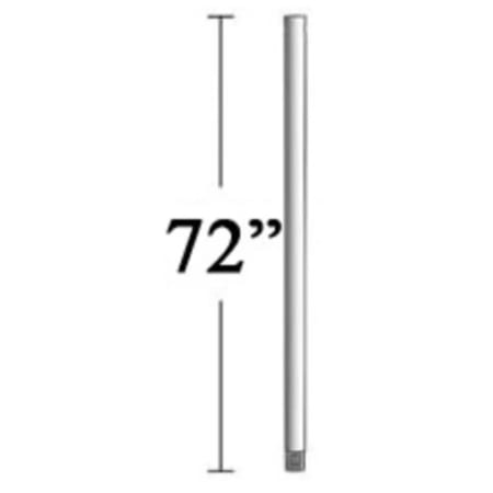 MinkaAire 72" Ceiling Fan Downrod for 15 Ft Ceilings Grey Iron